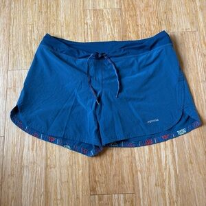 Patagonia Women's Blue Strider Shorts Size Large Blue